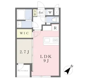 アイディール博多【2階】の間取り