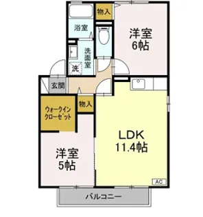ルポ・ロジェマン【B203号室】の間取り