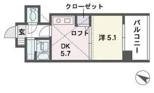 モンレーヴ市崎【10階】の間取り