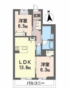 シャーメゾンレジデンス夜明【303号室】の間取り