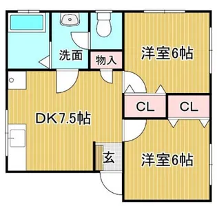 御井コーポⅠ【111号室】の間取り