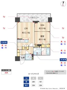 ルキシア薬院【3階】の間取り