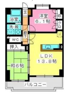 ジュノーパレス【4階】の間取り