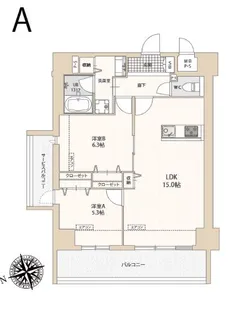 レクサスガーデン箱崎タワーズ WEST【7階】の間取り