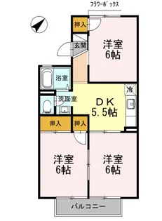 レジデンス21TH C棟【1階】の間取り