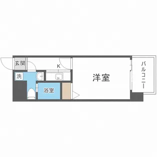 エステートモア・天神ワーフ【8階】の間取り