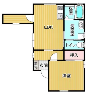 福岡県久留米市花畑2丁目【一戸建】の間取り