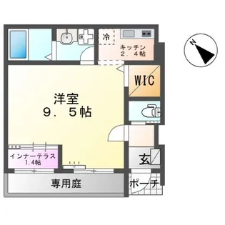 1Kの間取り画像