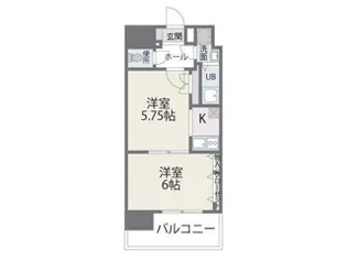 2Kの間取り画像