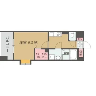 1Kの間取り画像