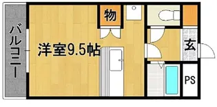 1Rの間取り画像