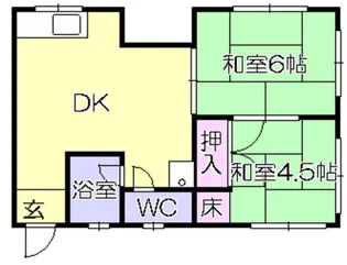 ドゥウェルハウス(どぅうぇるはうす)【301号室】の間取り