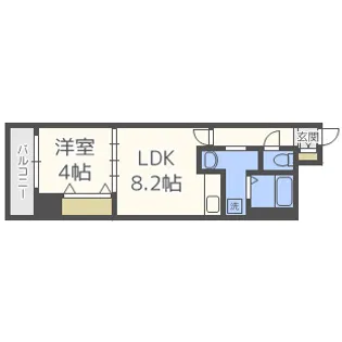 エストレーア薬院【7階】の間取り