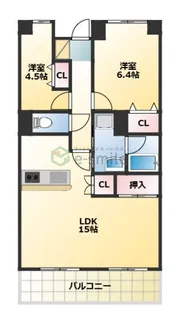コンダクトレジデンス鳥栖【7階】の間取り