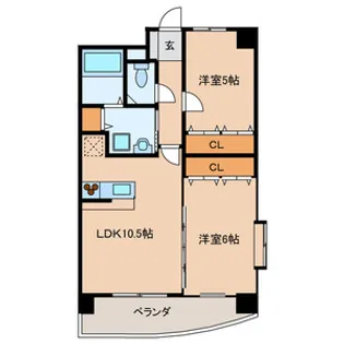 E.POPULARII【9階】の間取り