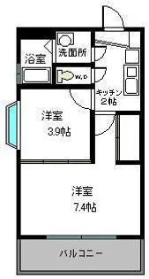 グレイス松島【2階】の間取り