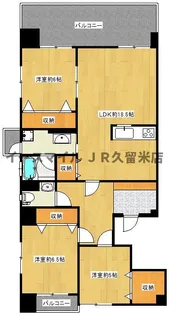 グラン・クリュ(GrandCru)山川【4階】の間取り