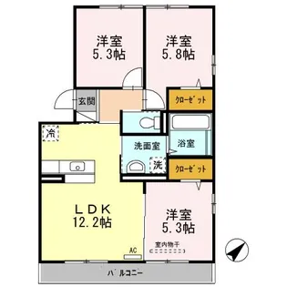 ファミールSHOW【1階】の間取り