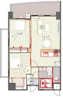 アントゥール薬院【3階】の間取り