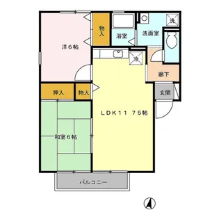 エスポワール【2階】の間取り