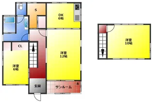 福岡県久留米市藤光町【一戸建】の間取り