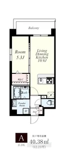 フランディオール桜並木【6階】の間取り