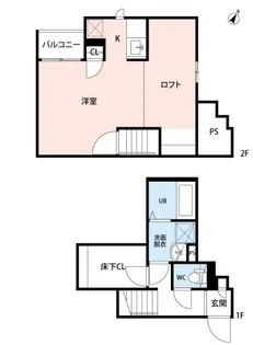 福岡県久留米市合川町【アパート】の間取り