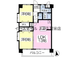 グリーンヒル櫛原【103号室】の間取り