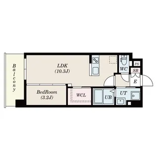 TASUKI PLAN 井相田【7階】の間取り