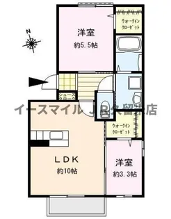 ロワゾー・ブリュ【3階】の間取り