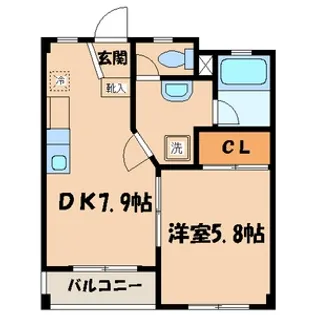 ワンピース【5階】の間取り