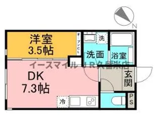 福岡県久留米市御井町【アパート】の間取り