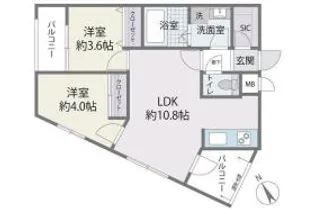 Fratres TAKESHITAEKIMAE【3階】の間取り