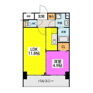 クレアシオン【506●号室】の間取り