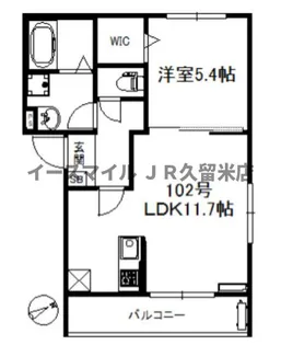 ポラリス野中町【1階】の間取り