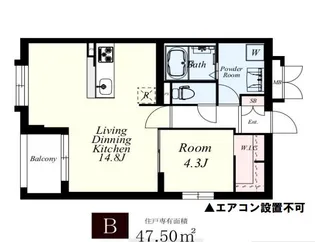 レトワール今川【1階】の間取り