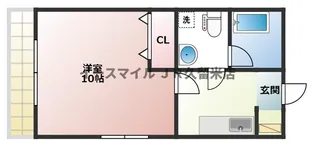 パークマンション諏訪【2階】の間取り