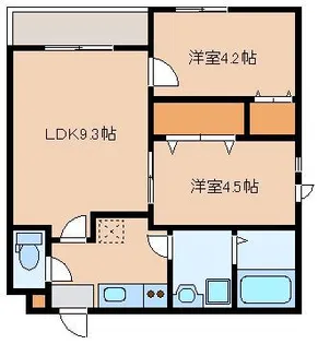Maison de ROKU(メゾンドロク)【3階】の間取り