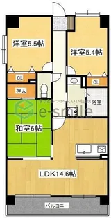 新生マンション花畑西【7階】の間取り