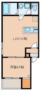カトレア箱崎【1階】の間取り