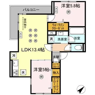 D-Residence光丘町A棟【2階】の間取り