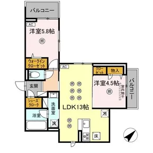D-Residence光丘町A棟【1階】の間取り