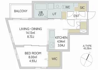 quador Contigo平和【101●号室】の間取り