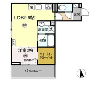 DーROOM西町【2階】の間取り