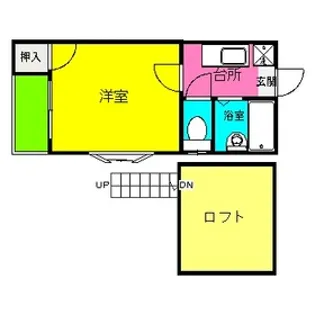 サニーテラス1番館【2階】の間取り
