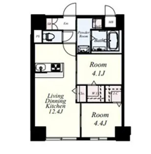 Mys Casetta Kurume【1階】の間取り