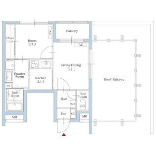 リアンレガーロ平尾ステーション【2階】の間取り