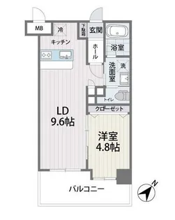 S−FORT筑紫通り【4階】の間取り