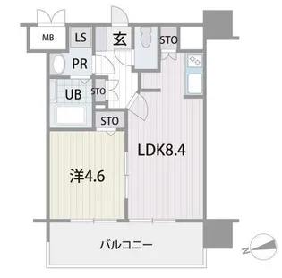 アルティザ博多プレミア【5階】の間取り