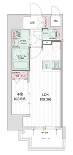 グランフォーレ久留米駅プレミア【1301号室】の間取り